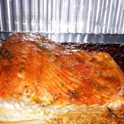 Cedar Plank Salmon With Orange Balsamic Glaze