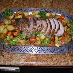 Roasted Spiced Pork Loin With Root Vegetables