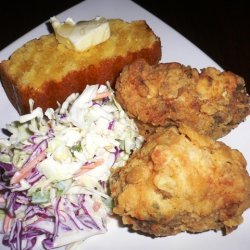Fried Chicken With Classic Coleslaw