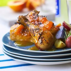 Ginger Peach Glazed Chicken