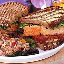 Salmon Club Sandwich