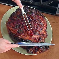 Cola-baked Ham With Cherry-orange Glaze