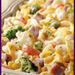 Ham And Noodle Casserole With Vegetables