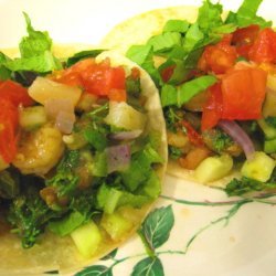 Soft Shrimp Tacos With Pineapple Salsa