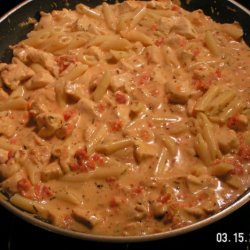 Chicken In A Tangy Italian Cream Sauce And Pasta