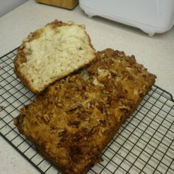 Cream Cheese Banana Bread With Crunchy Pecan Toppi...