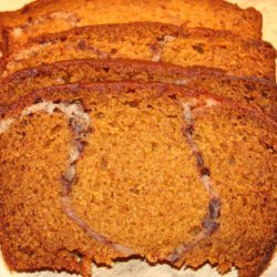 Pumpkin Bread With Cream Cheese Filling