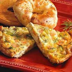 Smoked Salmon, Leek, and Dill Frittata