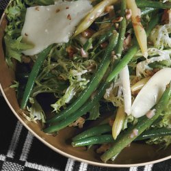 Summer Bean Salad with Toasted Walnuts and Pecorino Fresco