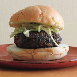 Portobello Buffalo Burgers with Celery Apple Slaw