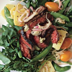 Skirt Steak and Horseradish Potato Salad