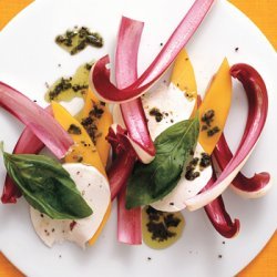 Mango-Radicchio Caprese with Basil Vinaigrette