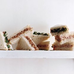 Deviled Ham and Pecan Tea Sandwiches