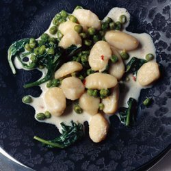 Lemon Gnocchi with Spinach and Peas