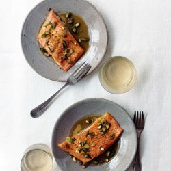 Arctic Char with Pistachio Orange Vinaigrette