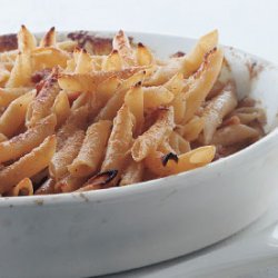 Penne with Parmesan Cream and Prosciutto