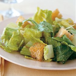 Caesar Salad with Homemade Croutons and Balsamic Dressing