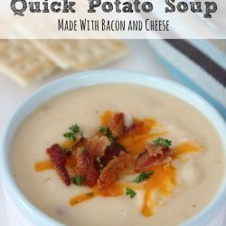 Cheddar Potato Soup with Bacon