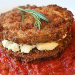 Eggplant, Tomato and Goat Cheese Sandwiches