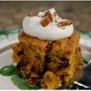 Pumpkin Cranberry Bars With Mascarpone Frosting