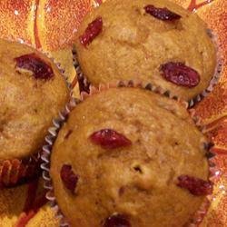 Pumpkin Craisin Muffins