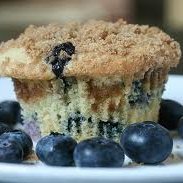 Jumbo Crumbly Blueberry Muffins