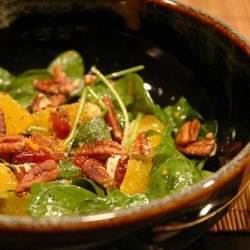 Orange Cranberry Pecan Mixed Green Salad