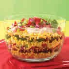 Southwest Layered Cornbread Salad