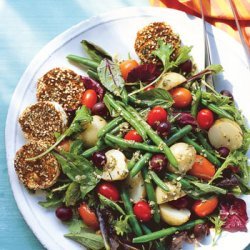 Farmers Market Salad With Spiced Goat Cheese Round...