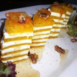 Roasted Golden Beet & Goat Cheese Napoleons Wi...