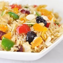 Curried Coconut Rice Salad With Dried Fruit And Al...