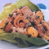 Chicken Salad With Peaches And Salted Cashews