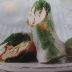 Thai Green Curry Chicken Salad Rolls
