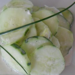 Cucumber And Cream Salad