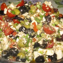 Tomato Olive Feta  Salad