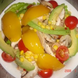 Gourmet Tuna Avocado Mushroom And Mango Salad