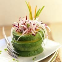 Avocado Rings With Radish Fireworks