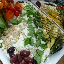 Toasted Israeli Couscous Salad With Grilled Summer...