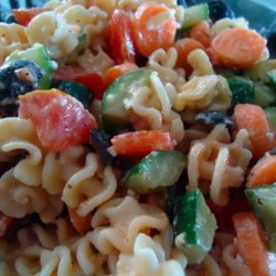 Pasta Salad With Creamy Red Wine Vinaigrette