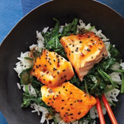 Asian Salmon Bowl with Lime Drizzle