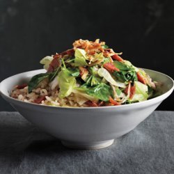 Stir-Fried Lettuces with Crispy Shallots