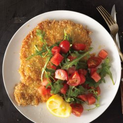 Pork Tonkatsu with Watermelon-Tomato Salad