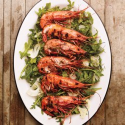 Grilled Spot Prawns