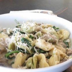 Tortellini with Italian Sausage, Fennel, and Mushroom