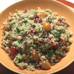 Bulgur, Garbanzo Bean, and Cucumber Salad