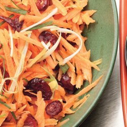 Carrot and Cranberry Salad with Fresh Ginger Dressing