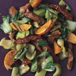 Pork Tenderloin Stir-Fry with Tangerines and Chili Sauce