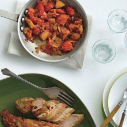 Pork Tenderloin with Tomato-Peach Compote