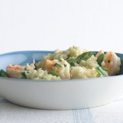 Lemony Risotto with Asparagus and Shrimp