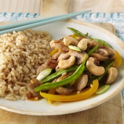 Pork, Mushroom, and Snow-Pea Stir-Fry